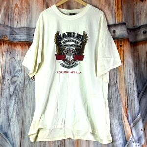 Harley Davidson Mens Vintage Cozumel Mexico Dolphins Tag Tshirt Shirt 2XL